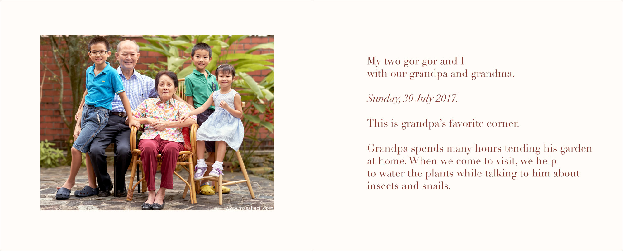 Grandparents and grandchildren photography